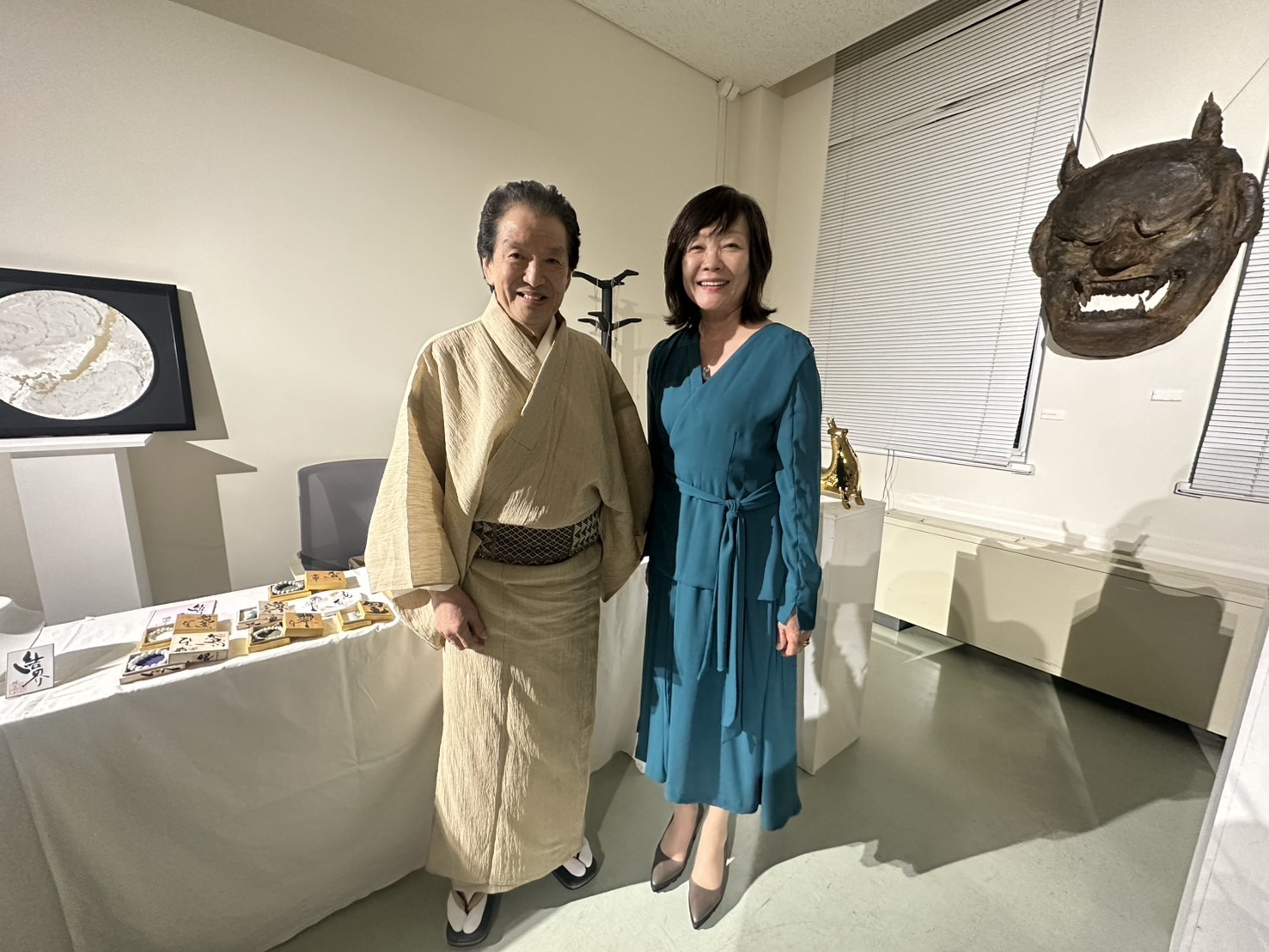 会場展示前での代表理事 中澤弘幸